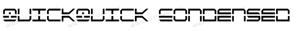 QuickQuick Condensed Italic字体转换